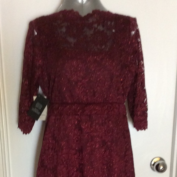 💃🏻Kiyonna Leona Lace/Glittering Garnet gown 2X - Picture 3 of 8